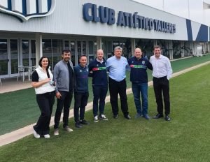 Directivos de Alianza Jesús María y Talleres de Córdoba